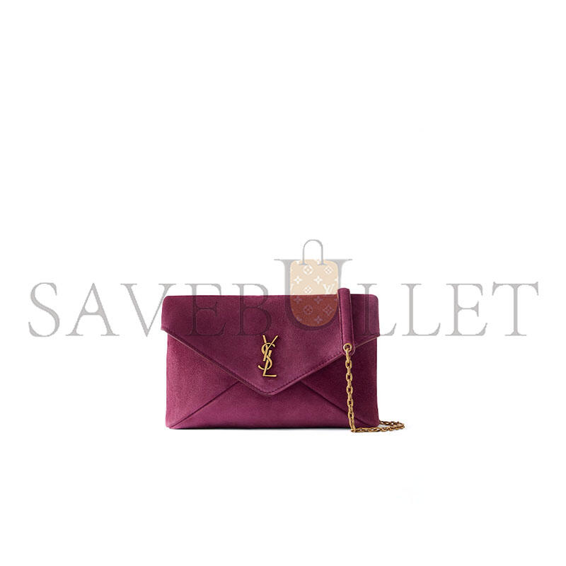 Y51 cassandre small chain pouch in suede 8555691u80w6976 (19*12*3cm)